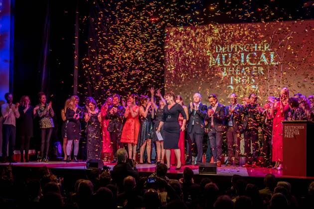 Buehnenabschlussbild Deutscher Musical Theater Preis 2017 im Wintergarten Berlin in Berlin am 18.09.2017