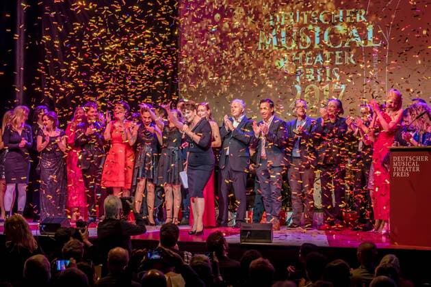 Buehnenabschlussbild Deutscher Musical Theater Preis 2017 im Wintergarten Berlin in Berlin am 18.09.2017