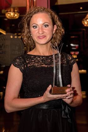 Elena Zvirbulis, beste Darstellerin einer Nebenrolle Deutscher Musical Theater Preis 2017 im Wintergarten Berlin in Berlin am 18.09.2017