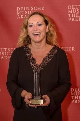Anna Montanaro, beste Darstellerin in einer Hauptrolle Deutscher Musical Theater Preis 2017 im Wintergarten Berlin in Berlin am 18.09.2017
