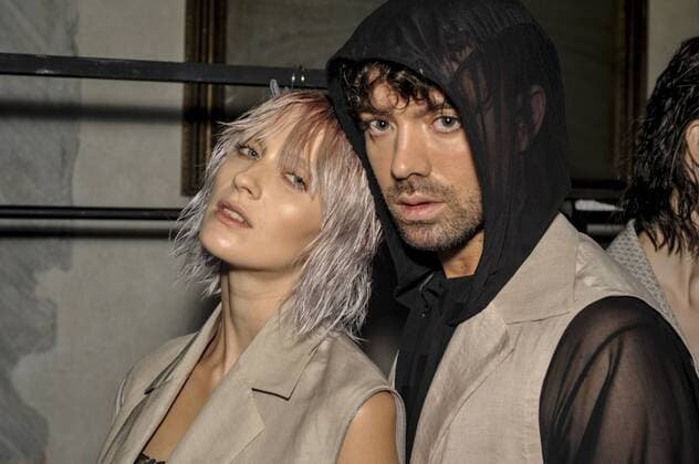 Italy: Grinko backstage at MFW S S 2018 Models are seen backstage ahead of the Sergei Grinko show during Milan Fashion Week Spring summer2018  GaetanoxPiazzolla