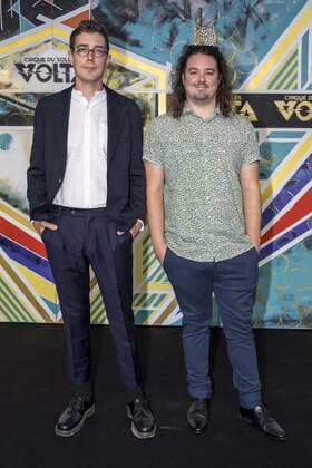 September 19, 2017 - Toronto, Ontario, Canada - Official premiere event and festivities of Cirque du Soleil latest Big Top production VOLTA, in Toronto, Canada. In picture: LUKE LALONDE and MITCH DEROSSIER Toronto Canada - ZUMAm154 20170919_zap_m154_011 Copyright: xAngelxMarchinix