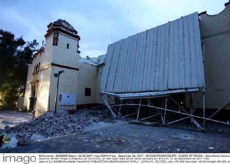 September 21, 2017 - EUM20170920NAC32.JPG .CIUDAD DE MEXICO.- SeismSismo-Danos.- Aspectos De San Gregorio Atlapulco, en Xochimilco, en este lugar hubo donde danos causados por el sismo, 21 de septiembre de 2017. Foto: agencia EL UNIVERSALValente RosasMAVC  - ZUMAu78_ 20170921_zaf_u78_046 Copyright: xElxUniversalx