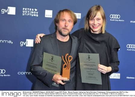 Bjane Maedel, Katharina Marie Schubert Preistraeger Schauspielerpreis 2017 im Zoo Palast in Berlin am 22.09.2017