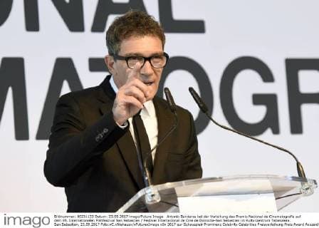 Antonio Banderas bei der Verleihung des Premio Nacional de Cinematografia auf dem 65. Internationalen Filmfestival San Sebastian Festival Internacional de Cine de Donostia-San Sebastian im Kulturzentrum Tabakalera. San Sebastian, 23.09.2017 Foto:xC.xNiehausx xFuturexImage