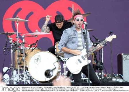 September 23, 2017 - Las Vegas, Nevada, United States of America - Alt Rock band All Time Low performs during the the 2017 iHeart Radio Music Festival Village on September23, 2017 at the Las Vegas Village in Las Vegas , Nevada Las Vegas United States of America - ZUMAt114 20170923_zap_t114_075 Copyright: xMarcelxThomasx