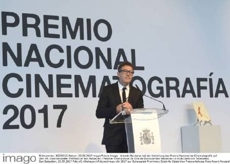 Antonio Banderas bei der Verleihung des Premio Nacional de Cinematografia auf dem 65. Internationalen Filmfestival San Sebastian Festival Internacional de Cine de Donostia-San Sebastian im Kulturzentrum Tabakalera. San Sebastian, 23.09.2017 Foto:xC.xNiehausx xFuturexImage