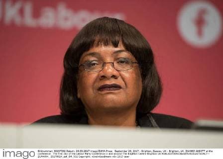 September 24, 2017 - Brighton, Sussex, UK - Brighton, UK. DIANNE ABBOTT at the conference . The first day of the Labour Party Conference in and around The Brighton Centre Brighton UK  - ZUMAl94_ 20170924_zaf_l94_031 Copyright: xJoelxGoodmanx