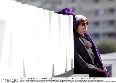 Agnes Varda beim Donostia Award Photocall auf dem 65. Internationalen Filmfestival San Sebastian Festival Internacional de Cine de Donostia-San Sebastian auf der Kursaal Terasse. San Sebastian, 24.09.2017 Foto:xC.xNiehausx xFuturexImage