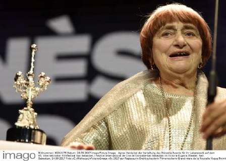 Agnes Varda bei der Verleihung des Donostia Awards für ihr Lebenswerk auf dem 65. Internationalen Filmfestival San Sebastian Festival Internacional de Cine de Donostia-San Sebastian im Victoria Eugenia Theater. San Sebastian, 24.09.2017 Foto:xC.xNiehausx xFuturexImage
