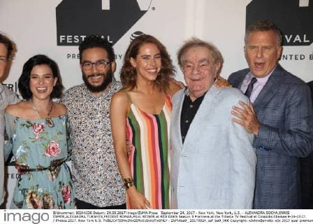 September 24, 2017 - New York, New York, U.S. - ALEXANDRA SOCHA,ENNIS ESMER,ALEXANDRA TURSHEN,FREDDIE ROMAN,PAUL REISER.at RED OAKS Season 3 Premiere.at the Tribeca TV Festival at Cinepolis Chelsea.9-24-2017. Photos 2017. New York U.S. - ZUMAba9_ 20170924_zaf_ba9_066 Copyright: xJohnxBarrettx