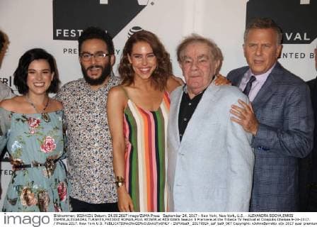 September 24, 2017 - New York, New York, U.S. - ALEXANDRA SOCHA,ENNIS ESMER,ALEXANDRA TURSHEN,FREDDIE ROMAN,PAUL REISER.at RED OAKS Season 3 Premiere.at the Tribeca TV Festival at Cinepolis Chelsea.9-24-2017. Photos 2017. New York U.S. - ZUMAba9_ 20170924_zaf_ba9_067 Copyright: xJohnxBarrettx