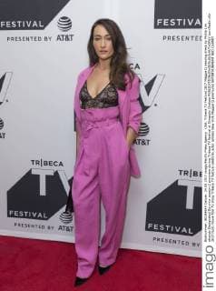 USA: Tribeca TV Festival 2017 Maggie Q wearing dress by Phillip Lim attends Designated Survivor season 2 premiere during Tribeca TV festival at Cinepolis Chelsea  LevxRadin