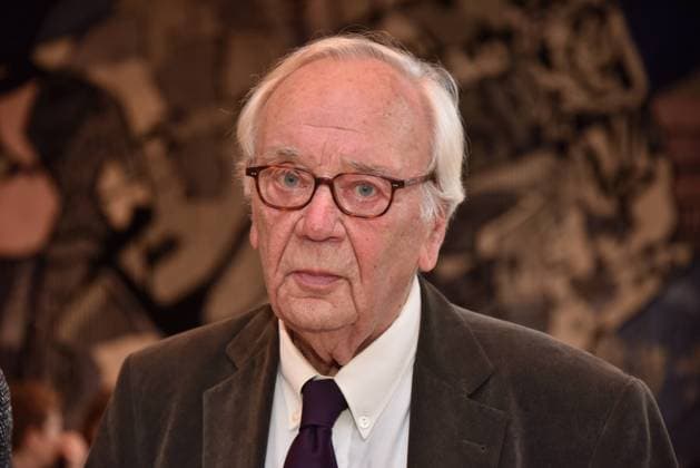 Der Schriftsteller Jürgen Becker, aufgenommen am 25.09.2017 in Köln anlässlich eines Empfangs zu seinem 85. Geburtstag. *** the Writer Jürgen Becker Date at 25 09 2017 in Cologne during a Reception to his 85 Birthday