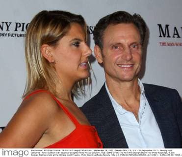 September 26, 2017 - Beverly Hills, CA, U.S. - 26 September 2017 - Beverly Hills, California - Tony Goldwyn with daughter daughter Anna Musky-Goldwyn. Ã¢â‚¬oeMark Felt: The Man Who Brought Down The White HouseÃ¢â‚¬Â Los Angeles Premiere held at the Writers Guild Theatre. Photo Credit: AdMedia Beverly Hills U.S. - ZUMAa123 20170926_zaa_a123_155 Copyright: xAdmediax