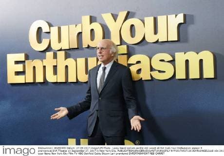Larry David arrives on the red carpet at the Curb Your Enthusiasm season 9 premiere at SVA Theater on September 27, 2017 in New York City.  NYP20170927126 JOHNxANGELILLO