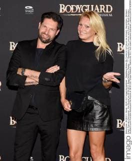 Magdalena Brzska (Ex-Turnerin) mit Freund Kai Schwarz. Deutschland, Stuttgart: Event, Premiere Bodyguard - Das Musical am 28.09.2017, Stage Palladium Theater.