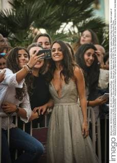 Macarena Garcia Anna Castillo Belen Cuesta Gracia Olayo during the red carpet of the film La LLamada in the 65th San Sebastian International Film Festival on September 28 2017 in San Sebastian Spain Cordon Press  JosexIgnacioxUnanue 65 Festival Internacional de Cine de San Sebastian