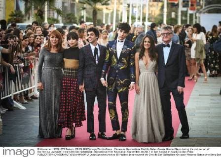 Macarena Garcia Anna Castillo Belen Cuesta Gracia Olayo during the red carpet of the film La LLamada in the 65th San Sebastian International Film Festival on September 28 2017 in San Sebastian Spain Cordon Press  JosexIgnacioxUnanue 65 Festival Internacional de Cine de San Sebastian