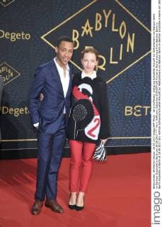 Jerry Hoffmann, Katharina Schuettler Ankunft zur Weltpremiere von Babylon Berlin im Berliner Ensamble in Berlin am 28.09.2017