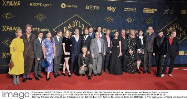 Alle Filmdarsteller Ankunft zur Weltpremiere von Babylon Berlin im Berliner Ensamble in Berlin am 28.09.2017