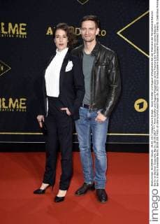 Anne Schäfer und August Wittgenstein bei der Premiere der Fernsehserie Babylon Berlin im Berliner Ensemble. Berlin, 28.09.2017