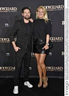 Magdalena Brzeska mit Freund Kai Schwarz bei der Premiere des Musicals Bodyguard - Das Musical im Stage Palladium Theater. Stuttgart, 28.09.2017