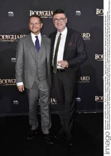 Stefan Kaufmann mit Partner Rolf Pfander bei der Premiere des Musicals Bodyguard - Das Musical im Stage Palladium Theater. Stuttgart, 28.09.2017