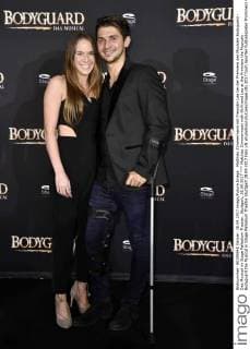 Matthias Zimmermann mit Freundin Lea bei der Premiere des Musicals Bodyguard - Das Musical im Stage Palladium Theater. Stuttgart, 28.09.2017