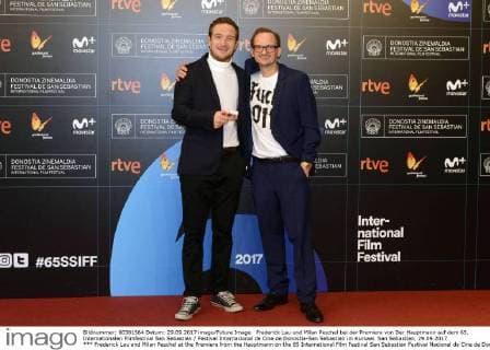 Frederick Lau und Milan Peschel bei der Premiere von Der Hauptmann auf dem 65. Internationalen Filmfestival San Sebastian Festival Internacional de Cine de Donostia-San Sebastian im Kursaal. San Sebastian, 29.09.2017