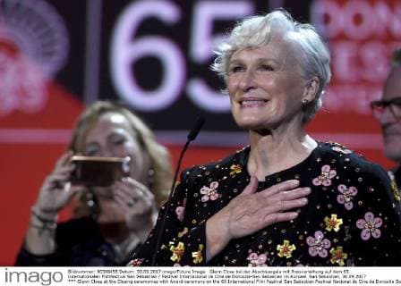 Glenn Close bei der Abschlussgala mit Preisverleihung auf dem 65. Internationalen Filmfestival San Sebastian Festival Internacional de Cine de Donostia-San Sebastian im Kursaal. San Sebastian, 30.09.2017