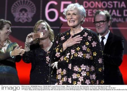 Glenn Close bei der Abschlussgala mit Preisverleihung auf dem 65. Internationalen Filmfestival San Sebastian Festival Internacional de Cine de Donostia-San Sebastian im Kursaal. San Sebastian, 30.09.2017
