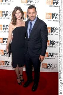 October 1, 2017 - New York, New York, U.S. - Actor ADAM SANDLER and his wife JACKIE SANDLER attend the 55th New York Film Festival premiere of The Meyerowitz Stories held Alice Tully Hall held at Lincoln Center. New York U.S. - ZUMAk03_ 20171001_zaf_k03_067 Copyright: xNancyxKaszermanx