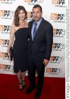October 1, 2017 - New York, New York, U.S. - Actor ADAM SANDLER and his wife JACKIE SANDLER attend the 55th New York Film Festival premiere of The Meyerowitz Stories held Alice Tully Hall held at Lincoln Center. New York U.S. - ZUMAk03_ 20171001_zaf_k03_063 Copyright: xNancyxKaszermanx