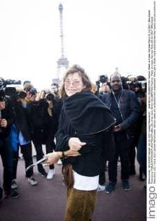 Jane Birkin CELEBRITIES Fashion Week arrivees Hermes Paris 02 10 2017 JBAutissier Panoramic 