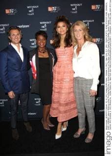 October 3, 2017 - New York, N.Y, USA - DIEGO SCOTTI, ROSE STUCKEY KIRK, ZENDAYA, RORY KENNEDY attend Without a Net:The Digital Divide in America premiere at The New York Film Festival.The Walter Reade Theater, Lincoln Center, NYC.October 3, 2017.Photos by , Globe Photos Inc. New York USA - ZUMAms4_ 20171003_zaa_ms4_015 Copyright: xSoniaxMoskowitzx