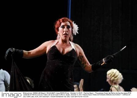 October 4, 2017 - Madrid, Spain - The actress Rossy de Palma during the opera THE CANTOR OF MEXICO at the Teatro de la Zarzuela in Mdrid. Spain. October 4, 2017 Madrid Spain  - ZUMAn230 20171004_zaa_n230_308 Copyright: xOscarxGonzalezx