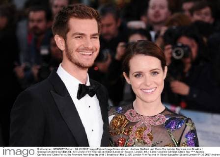 Andrew Garfield und Claire Foy bei der Premiere von Breathe Solange ich atme auf dem 61. BFI London Film Festival im Odeon Leicester Square. London, 04.10.2017 Andrew Garfield, Claire Foy