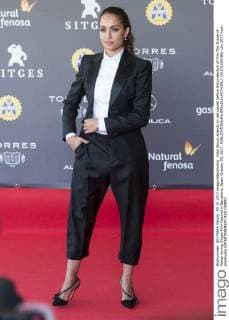 Hiba Abouk attends to red carpet before the projection of film The Shape of Water during Sitges Film Festival in Barcelona, Spain October 05, 2017.  (20171005106)