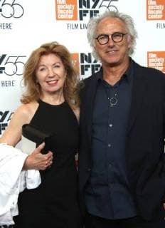 October 5, 2017 - New York, N.Y, USA - APRIL GORNICK, ERIC FISCHL attend the world premiere of Spielberg at 55th Annual The New York Film Festival.Alice Tully Hall, Lincoln Center, NYC.October 5, 2017.Photos by , Globe Photos Inc. New York USA - ZUMAms4_ 20171005_zaa_ms4_020 Copyright: xSoniaxMoskowitzx