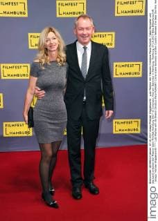 Lutz Marmor mit Freundin Christina-Maria Purkert. Tatort Borowski und das Land zwischen den Meeren beim Filmfest Hamburg 2017 im Cinemaxx Kino am Dammtor in Hamburg. Hamburg, 07.10.2017 Bitte Bildunterschrift : Imago Michael Wigglesworth