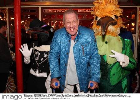 Hugo Bachmaier, 40 Jahre Circus Roncalli Jubilaeumstournee Reise zum Regenbogen in Muenchen am 07.10.2017