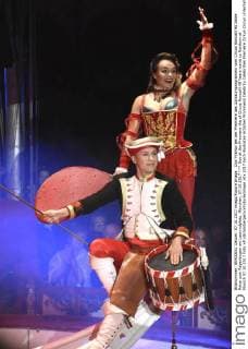 Duo Pykhov bei der Premiere des Jubiläumprogramms vom Circus Roncalli 40 Jahre Reise zum Regenbogen am Leonrodplatz. München, 07.10.2017