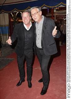 Patrick Lindner mit Ehemann Peter Schäfer bei der Premiere des Jubiläumprogramms vom Circus Roncalli 40 Jahre Reise zum Regenbogen am Leonrodplatz. München, 07.10.2017