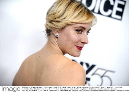 Greta Gerwig bei der Premiere von Lady Bird auf dem 55. New York Film Festival in der Alice Tully Hall. New York, 08.10.2017