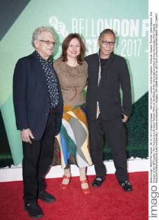 . 08 10 2017. London, United Kingdom. Producer Jeremy Thomas, Clare Stewart, the Director of the BFI London Film Festival and Director Takashi Miike at the Blade of the Immortal premiere during the London Film Festival.  xGustavoxValientex xi-Imagesx IIM-16084-0013