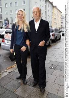 Marieke Schroeder und Charles Schumann bei der Premiere des Dokumentarfilms Schumanns Bargespräche im Arri Kino. München, 08.10.2017