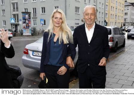 Marieke Schroeder und Charles Schumann bei der Premiere des Dokumentarfilms Schumanns Bargespräche im Arri Kino. München, 08.10.2017