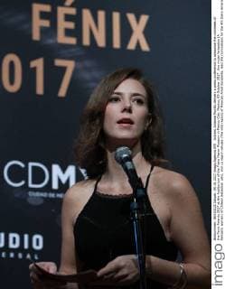 Actress Johanna Murillo delivers a press conference to announce the nominees of the Fenix Awards 2017 at the Auditorium of the Franz Mayer Museum in Mexico City, Mexico, 09 October 2017. Una mujer fantastica (A fantastic woman) of Chilean Sebastian Lelio, and La region salvaje (The wild region) of Mexican Amat Escalante, lead the nominations for the 4th Ibero American Cinema Awards. Una mujer fantastica leads nominations for the Ibero American Fenix Awards !ACHTUNG: NUR REDAKTIONELLE NUTZUNG!  Copyright: xMarioxGuzmánx MEX003 20171009-636431854472029067