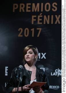 Actress Irene Azuela delivers a press conference to announce the nominees of the Fenix Awards 2017 at the Auditorium of the Franz Mayer Museum in Mexico City, Mexico, 09 October 2017. Una mujer fantastica (A fantastic woman) of Chilean Sebastian Lelio, and La region salvaje (The wild region) of Mexican Amat Escalante, lead the nominations for the 4th Ibero American Cinema Awards. Una mujer fantastica leads nominations for the Ibero American Fenix Awards !ACHTUNG: NUR REDAKTIONELLE NUTZUNG!  Copyright: xMarioxGuzmánx MEX004 20171009-636431854501045067